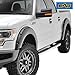 EAG Fender Flares 4pcs Black Textured Styleside Bed Pocket Riveted Bolt on Style Fit for 09-14