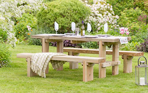 Solid Wood Outdoor Furniture Garden Dining Bench Astonshedsuk