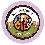 Crazy Cups Tea Latte, for the Keurig K Cups Coffee 2.0 Brewers, Crazy Tea Latte, 22 Count (Loco Coconut Matcha)