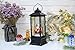 Eldnacele Line in Snow Globe Lantern with Music and Timer, Christmas Decorative Glittering Lantern Light Lamp for Adults and Kids (Santa Claus)