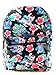 Disney Lilo and Stitch Allover Print Black 16 inch Girls Large School Backpack-black
