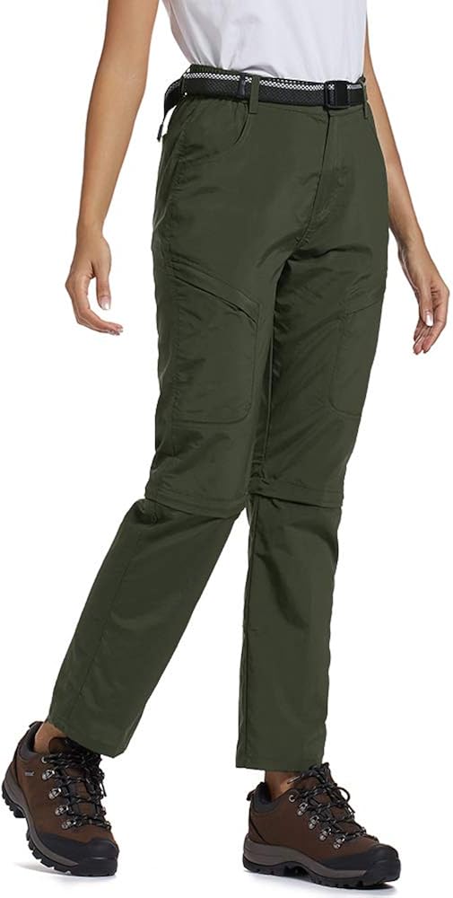 Jessie Kidden Women's Convertible Hiking Pants Quick Dry Stretch Outdoor Fishing Safari Travel Camping: Clothing