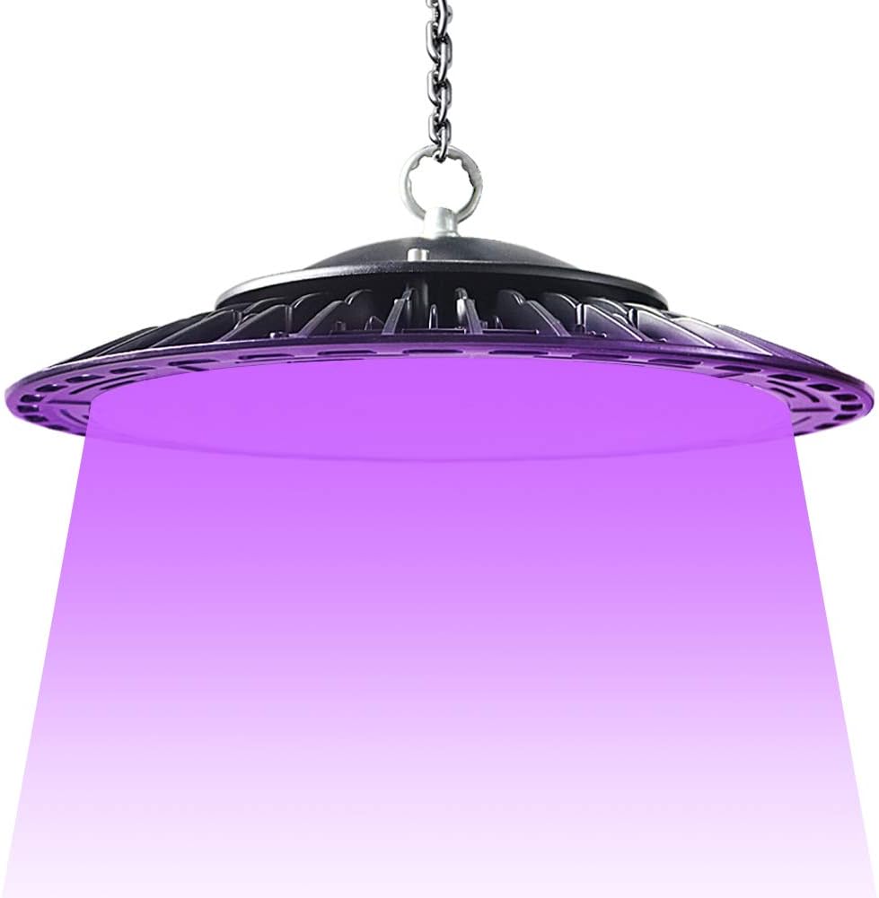 395nm Sterilization UFO UV LED Bay Black Light Ceiling Party Aquarium Paint Curing Ink Halloween Ultraviolet Lamp Farm