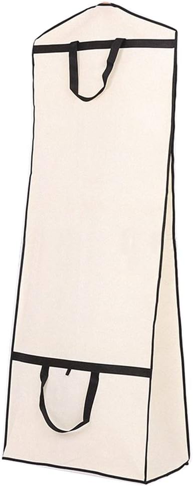 70" Bridal Wedding Gown Garment Bag 11" Gusseted Women Dress Cover Extra Large Portable Foldable Hanging Luggage for Travel