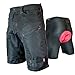 Urban Cycling Apparel The Single Tracker - Mountain Bike MTB Baggy Shorts with Zip Pockets, Bundle with underliner