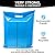 100 Pack 12" x 15" with 1.25 mil Thick Blue Merchandise Plastic Glossy Retail Bags | Die Cut Handles | Perfect for Shopping, Party Favors, Birthdays, Children Parties | Color Blue | 100% Recyclable