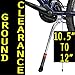 Lumintrail Center Mount Bicycle Kickstand - Fits 24-29 Inch Bikes - Bike Kick Stands for Adult Mountain, Cruiser and Road Bike - Quick Adjust Height Kickstand