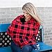 Car Seat Cover for Babies, Nursing Cover, Carseat Canopy - Red Plaid