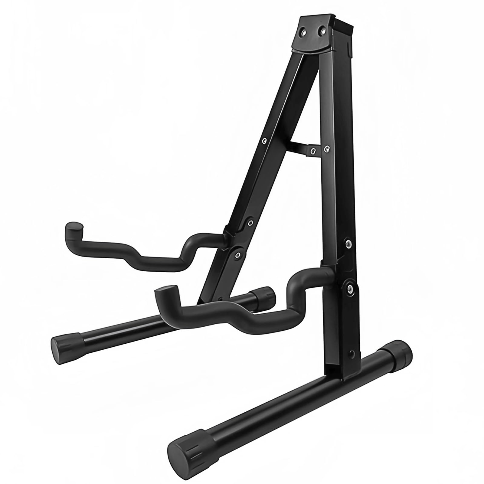 Musiin Universal A-Frame Guitar Stand - Foldable Metal Holder for Acoustic, Classical, Electric, and Bass Guitars - Secure & Portable Stand for All Your Instruments