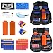 Kids Tactical Vest - 2Pack Adjustable Tactical Jacket Vest Kit for Nerf Guns N-Strike Elite Series Toys with 80Dart Bullets, 2Boys Tactical Vests, 2Reload Clip, 2Face Mask, 2Wrist Band&2Safety Glasses primary
