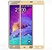 Coolbo Beautiful Phone Tempered Glass Screen Protector for Samsung Galaxy Note 4 N9100 (Gold)
