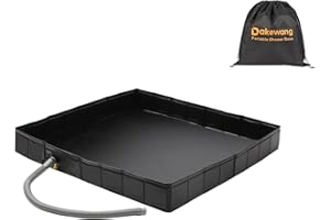 dakewang 34" x 34" x 5" Outdoor Shower Base - Portable Shower Floor - Outdoor Shower Pan for Outdoor,Camping,Beach, Caravan and Portable Shower Stall.