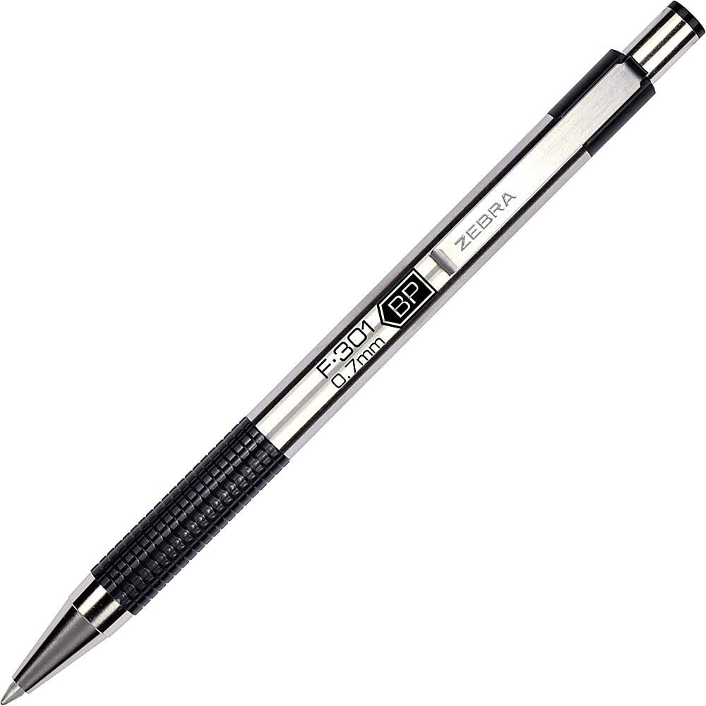F-301 Ballpoint Retractable Pen, Black Ink, Fine