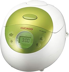 Cuckoo CR-0351FG Rice Cooker, 11.5 x 7.8 x 8.8 inches (Green)