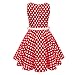 Girls 50s Vintage Swing Rockabilly Retro Sleeveless Party Dress for Occasion
