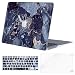 MOSISO MacBook Air 13 inch Case (A1369 & A1466, Older Version 2010-2017 Release), Plastic Pattern Hard Case&Keyboard Cover&Screen Protector Only Compatible with MacBook Air 13, Navy Blue Marble