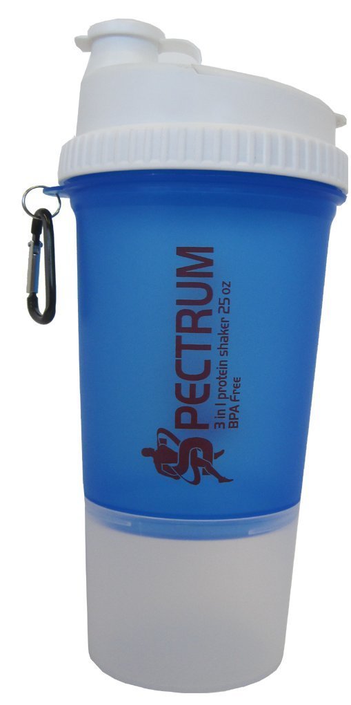 3 in 1 Protein Shaker Xlarge Mixer Cup 25 Oz /700 Ml (1