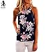 TOPUNDER Women Clothing 2018 Women Sleeveless T Shirt Flower Blouse Printed Tank Top Casual Vest by Topunder