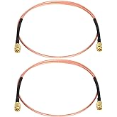XRDS -RF SMA Male to SMA Male Cable 2FT, SMA Extension Antenna Cable (2PCS)