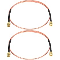 Câble Rallonge SMA Mâle-mâle RG316 2m - 50 Ohms - Pour Antennes WiFi, Analyseurs, Récepteurs ADS-B, Etc. - 6