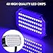 Aushen 48 Leds Halloween Strobe Light, Mini Portable Powerful Party Light Sound Activated Flash Stage Light Speed Control for Indoor Dance Disco DJ Parties Wedding Christmas Club Wedding Show (RGB)