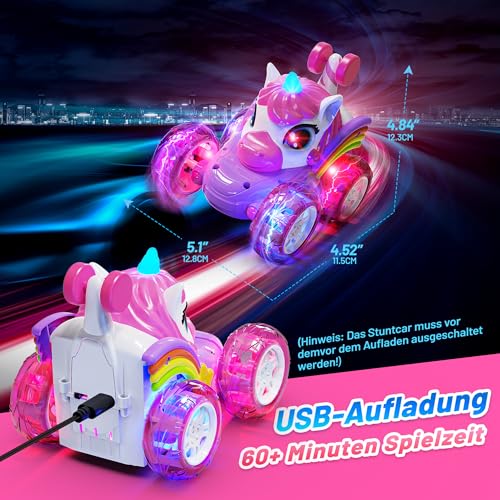 Hot Bee Remote Controlled Car Girls from 3 4 5 6 Years, Car Toy from 3 4 5 6 Years Girls, Unicorn Gift Girls 3-6 Years