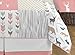 Sweet Jojo Designs Coral, Mint and Grey Woodsy Deer Girls 3 Piece Full/Queen Bedding Set