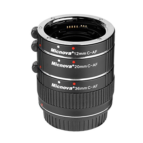 image for Micnova KK-C68 Pro Auto Focus Macro Extension Tube Set for Canon EOS E
