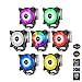 upHere 5V RGB CPU Cooler with 4 Direct Contact Heatpipes,Dual 120mm PWM Intelligent Control 5V Addressable RGB Fan Motherboard Sync,AC12RGB