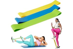 Beachbody Resistance Bands for Booty and Thigh Workouts, Unisex Strength Workout Exercise Loops for Women & Men, Light, Medium & Heavy Resistance Levels, 12 Inch, 3 Pack