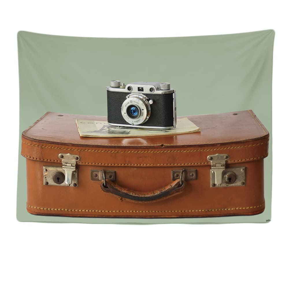 Ulticool - Appeso a Parete Home Decor - Old Retro Suitcase Chamber - 200 x 150 cm Large - Wall Tapestry Carpet Murals - Decorative Tapestries for Bedroom Living Room