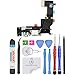 Omnirepairs Charging USB Dock Port Flex Cable Replacement with Microphone, Headphone Audio Jack Assembly Compatible for iPhone 5s Model with Repair Toolkit (White)