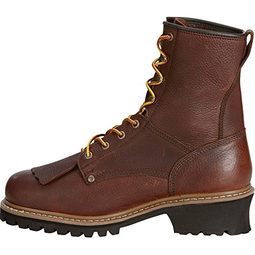 Gravel Gear Men's 8in. Logger Work Boots - Brown, Size 9
