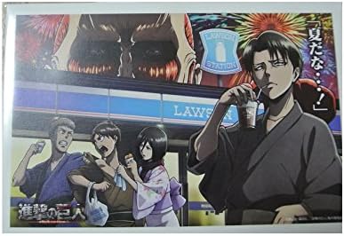 Amazon 進撃の巨人 残暑見舞いポストカード３枚セット ｃ８６ローソン国際展示場店限定 アニメ 萌えグッズ 通販