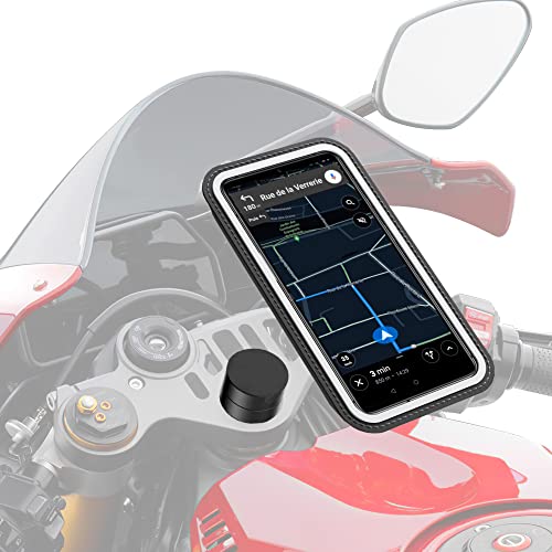 Shapeheart Support Telephone Moto Sportive Demi-Guidon - Pochette Impermeable Tactile - Colonne De Direction, Guidon Bracelet - XL