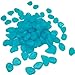 DE-100 Man-made Blue Glow in the Dark Pebbles Stone for Garden Walkway--Making Your Garden or Yard Looks Different from Your Neighbors' at night(Blue)