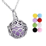 Celtic Knot Aromatherapy Essential Oil Diffuser Necklace Stainless Steel Pendant Cage Locket 24