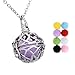 Celtic Knot Aromatherapy Essential Oil Diffuser Necklace Stainless Steel Pendant Cage Locket 24