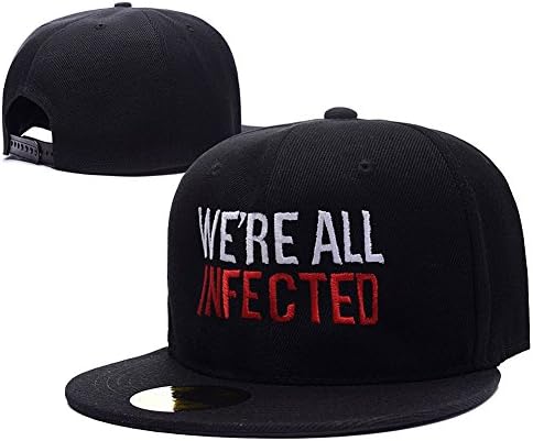 HENGYUN The walking Dead We're All Infected Logo Adjustable Snapback Embroidery Hats Caps