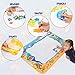 Toys Gem Water Drawing Mat Set with 4 Pens and Drawing Accessories, 40 x 28 inch Large Aqua Magic Doodle Mat, Educational Toys for Boys and Girls Gift for Ages 3 and Up