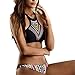 Bikini Swimsuit,Haoricu 2017 Women Sexy Bohemia Bikini Set Printed Padded Bra Beach Swimsuit Two Pieces (XL, Black)
