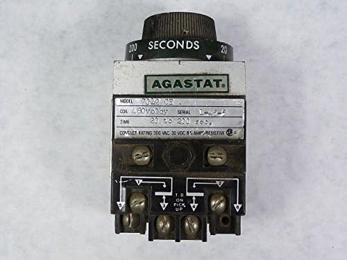 Agastat 7012CE 7012-CE Time Delay Relay 10A 480V 20-200sec DPDT