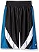 CB Sports Boys' Mesh Athletic Short, TL97-Zig Zag Print Neon Turquoise, 14/16