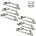 Angle Code, WEBI Stainless Steel Corner Braces, Trapeziform Angle Brackets, Multi-Angle Joint Fastener, Shelf Support for Desk Edge, Box, Wood Beam, 6 Pack