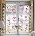 255PCS Valentines Day Window Clings Decorations - Gnome Heart Decal Party Decor Ornaments