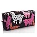 Llama Pencil Case Large Capacity Canvas Pen Bag Pouch Stationary Case Makeup Cosmetic Bag