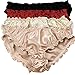 Yanglovele Women's Soft 100% Mulberry Silk Ruffles Briefs Underwear Low Waist