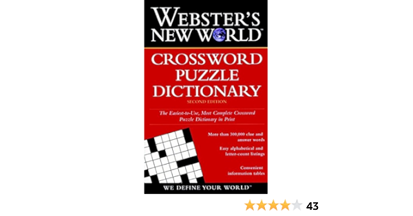 Webster S New World Crossword Puzzle Dictionary Whitfield Jane Shaw Amazon Com Books