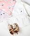 Baby Bandana Drool Bibs 8 Pack for Girls, Hypoallergenic Soft Organic Cotton With Snaps for Teething Drooling, Baby Shower Gift For Girl, Newborn Registry Must Haves - Chic Pink Blush Heart