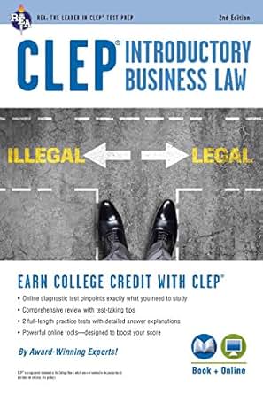 Amazon Com Clep 174 Introductory Business Law Book Online